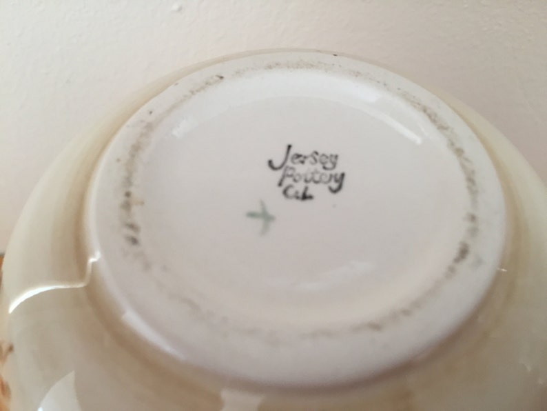 Vintage Jersey Pottery Hand Painted Vase