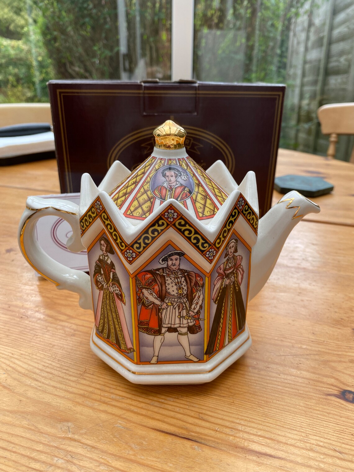 Vintage Sadler Teapot King Henry VIII and His Six Wives the Etsy