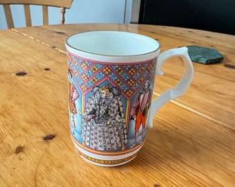 Vintage Sadler 'Elizabeth I Queen of England 1558-1603' Mug / Cup from 1980s