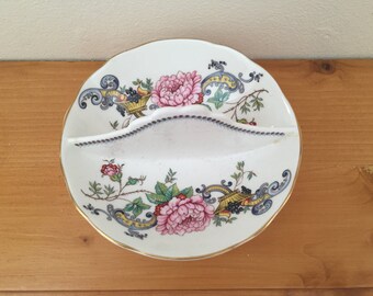 Vintage Crown Staffordshire Chelsea Manor Sauce Plate