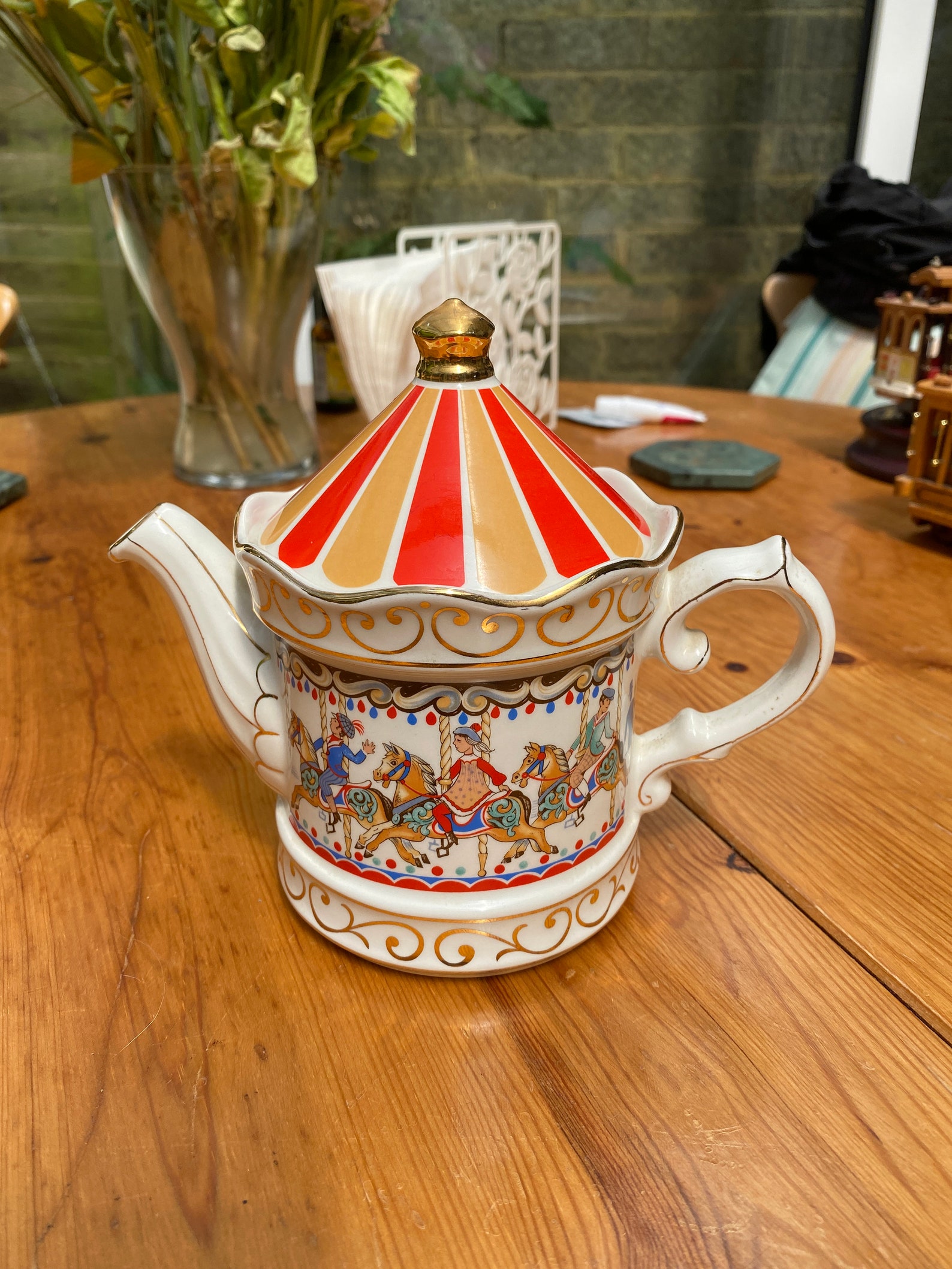 Vintage Sadler Edwardian Carousel Teapot From 1980's With Etsy UK