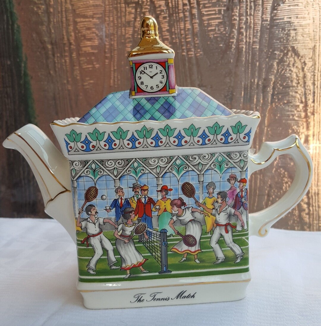 Vintage Sadler the Tennis Match Teapot From 1980s Etsy