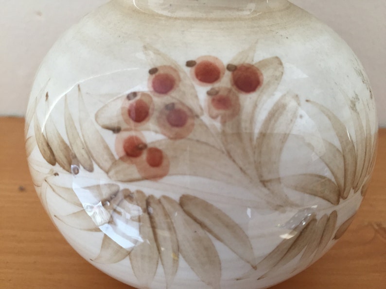 Vintage Jersey Pottery Hand Painted Vase