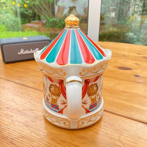 Vintage Sadler Edwardian Entertainments Circus Teapot from 1980s with Correct Colour Lid image 4