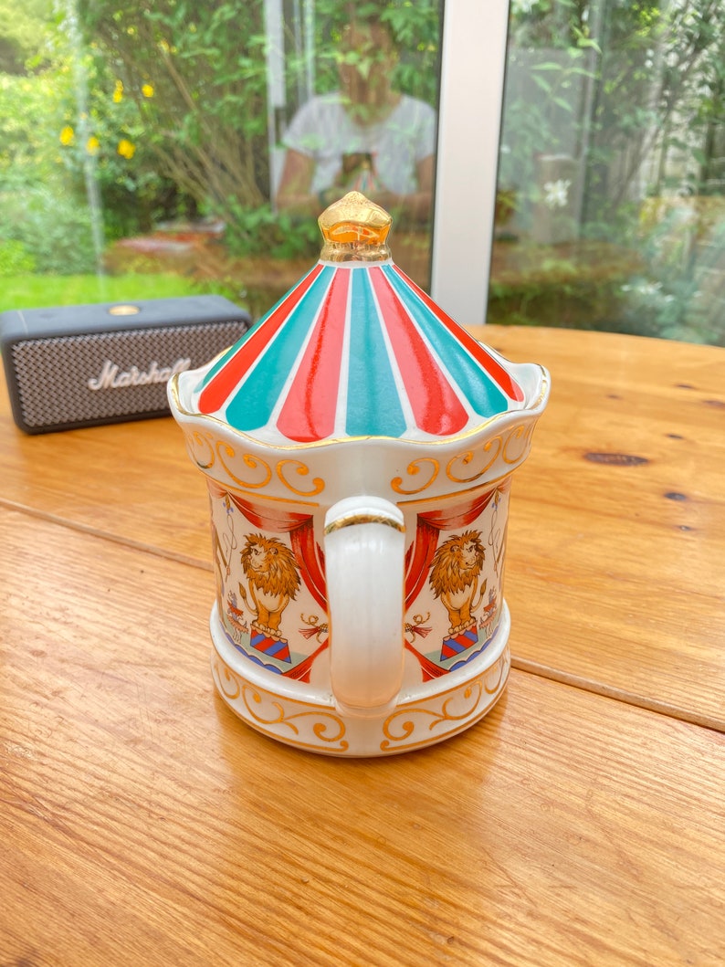 Vintage Sadler Edwardian Entertainments Circus Teapot from 1980s with Correct Colour Lid image 4