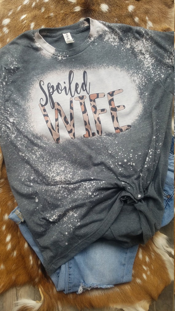 Grey sales bleached shirt