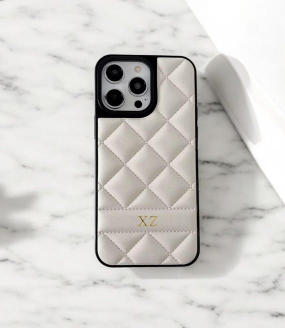 Luxury Personalized Puffer Vegan Leather Gold Initial Letter