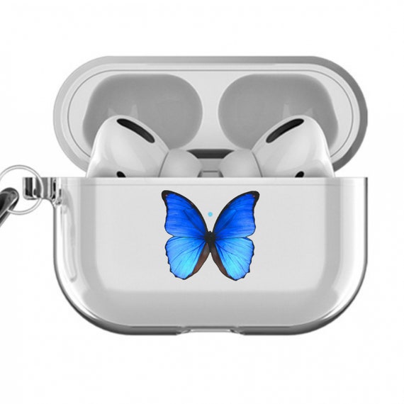 Custodia AirPods Trasparente Butterfly AirPods Pro porta | Etsy Italia
