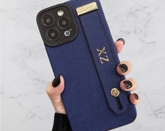 パーソナライズされたゴールドイニシャルエンボスモノグラム刻印レザー