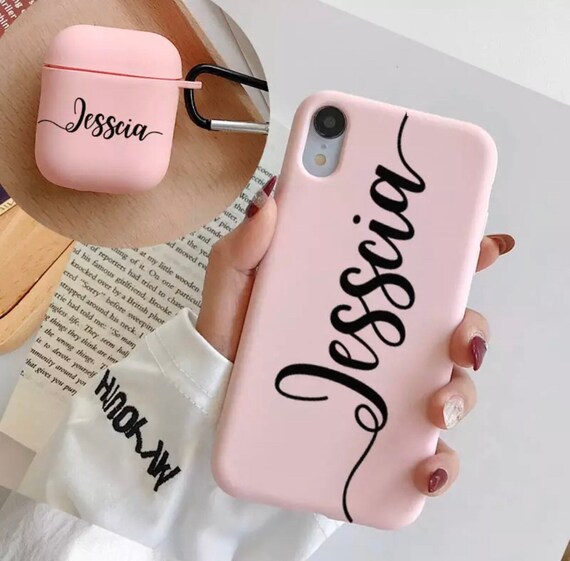 Personalized Custom Name AirPod Case custom Name Apple iPhone Case