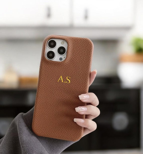 Dainty Leather Phone Case for iPhone 16 15 14 13 Pro Max