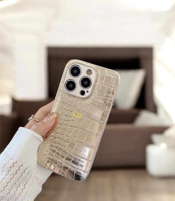 WOWTIFY Custodia In Pelle Vegana Di Lusso Con Iniziali