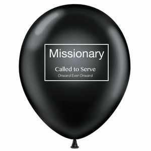 6 Missionary Tag Balloons • Missionary Tag • Called To Serve • Mission Homecoming • Mission Farewell • Return Missionary • Sister Missionary