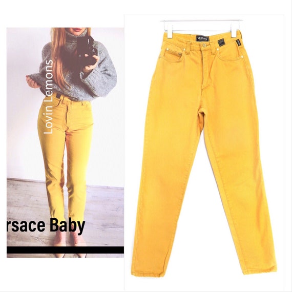 Versace Jeans Couture Yellow Vintage High Waisted