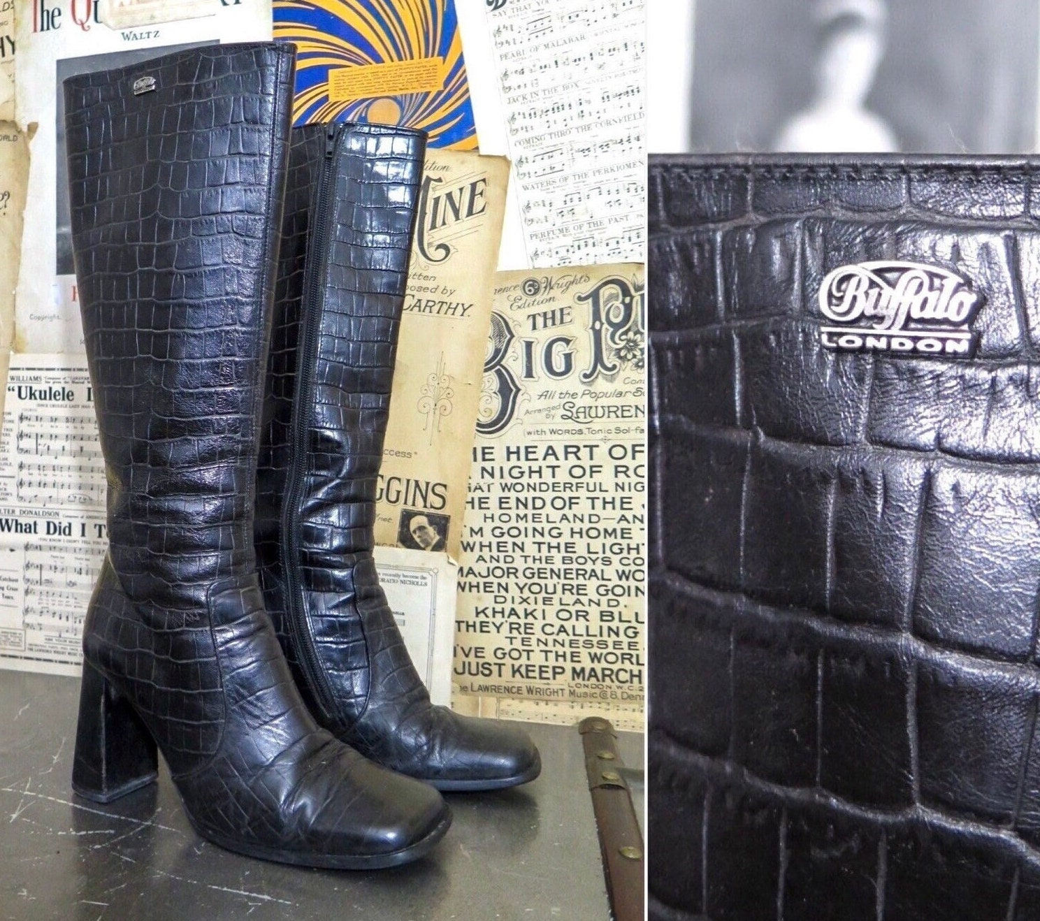 ハート baffalo ウエスタンブーツ ビンテージ　y2k ハート baffalo ウエスタンブーツ ビンテージ y2k 2025年最新