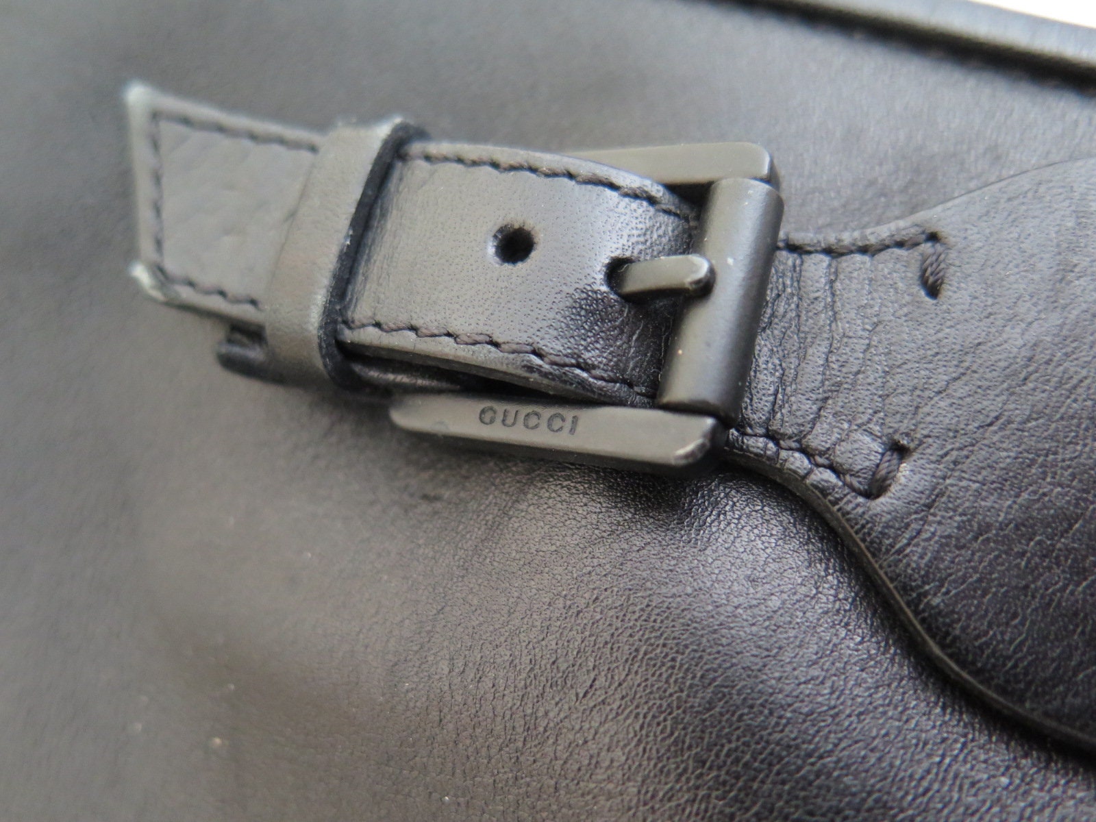 EUR37.5/UK4.5/US7 GUCCI 90s Y2K Kitten Heel Black Leather EUR37.5/UK4.5/US7 GUCCI 90s Y2K Kitten Heel Black Leather
