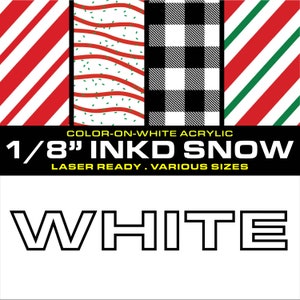 INKD 3mm SNOW laserable image 1