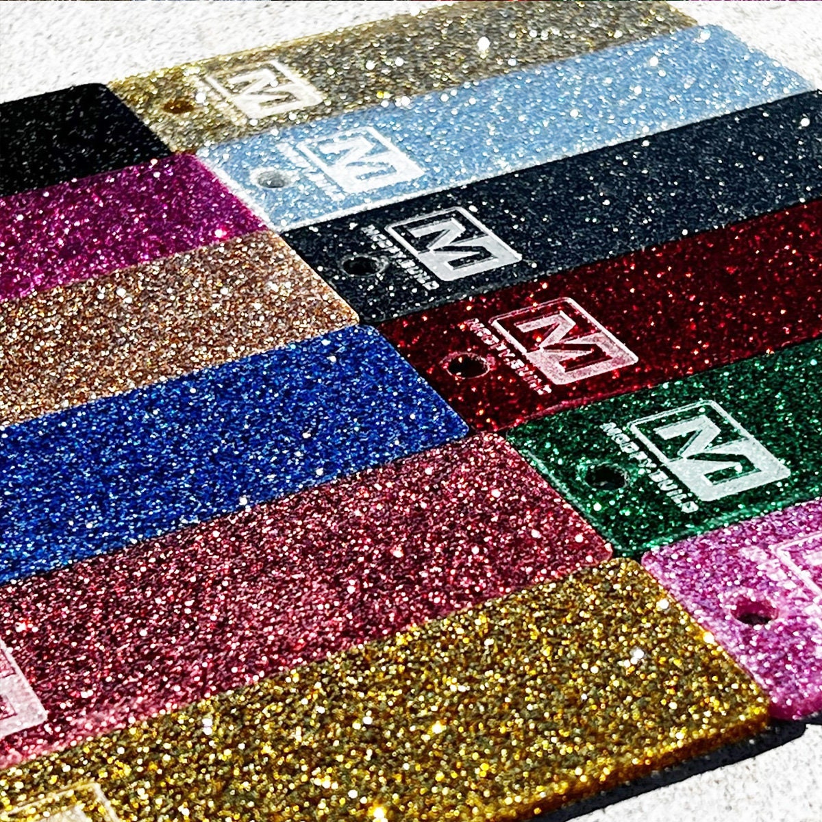 3 Pack Glitter Acrylic Sheets 6.3 x 11.4 Inches, Glitter Colored Acrylic Sheets for Laser Cutting, Acrylic Sheets for DIY Projects, Logo, Sign
