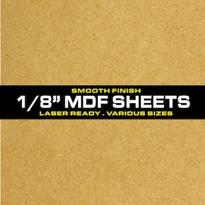 1/8" (3mm) MDF SHEETS