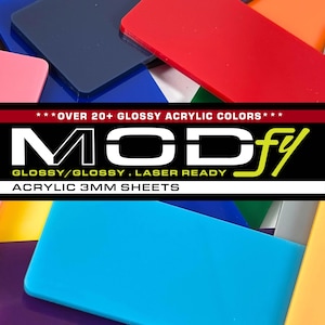 ACRYLIC (3mm) SHEET - laserable