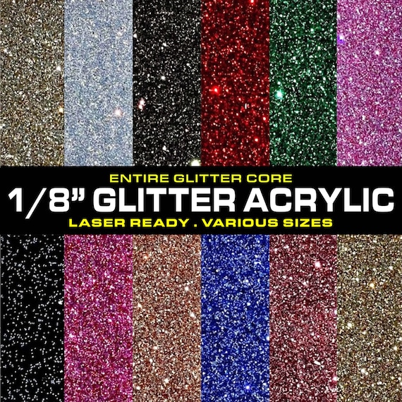 GLITTER (3mm) ACRYLIC