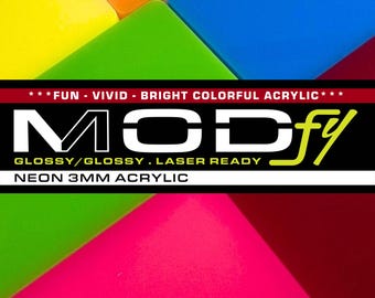ACRÍLICO NEÓN (3 mm) - apto para láser