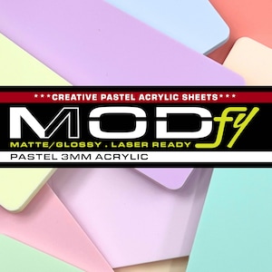 ACRYLIC (3mm) PASTEL - laserable