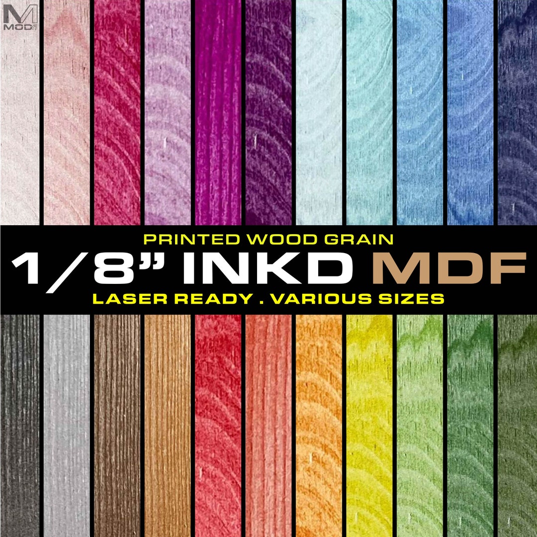 INKD WOOD (3mm) MDF - Laserable - Etsy