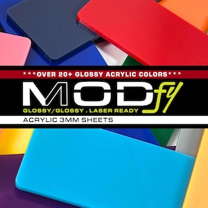 ACRYLIC (3mm) SHEET - laserable