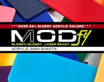 ACRYLIC (3mm) SHEET - laserable