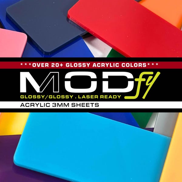 ACRYLIC (3mm) SHEET - laserable