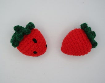 Strawberry, Crochet food, Toy, Plush, Like Dad, Like Mom, Small kitchen, Grocery