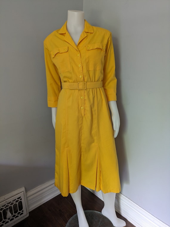 Vintage 70's Yellow Dress by Sears The Fashion Place