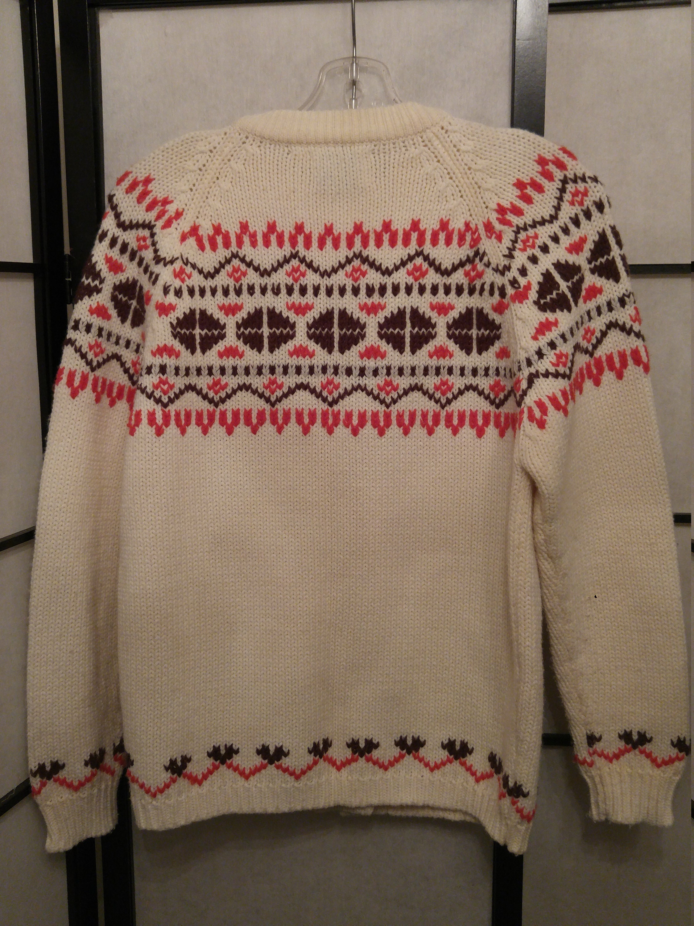 Vintage 1970's Fair Isle Sweater Cardigan by Kari Lynn - Etsy Canada
