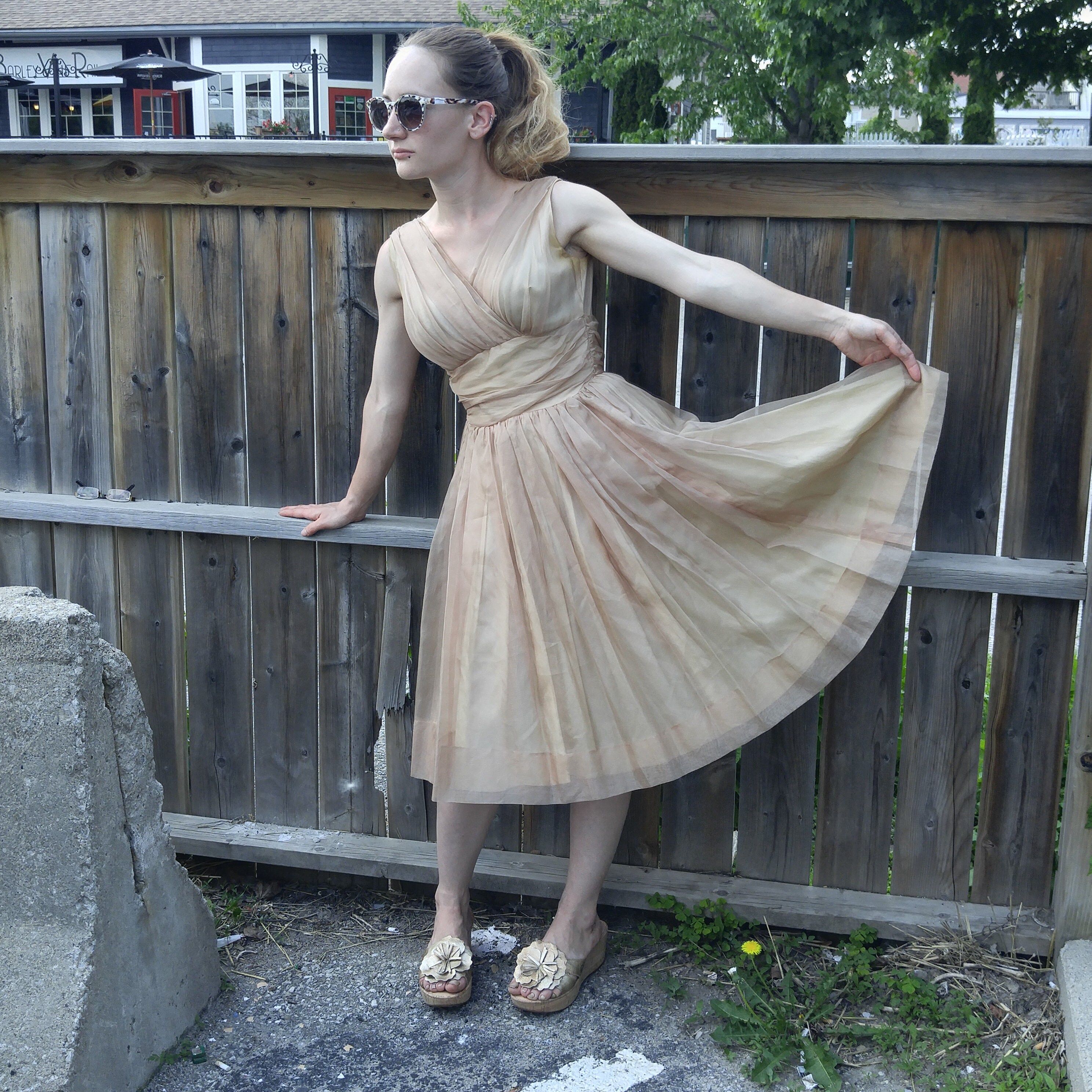 vintage organza dress