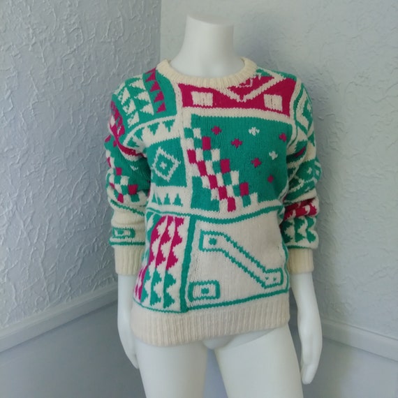 Vintage Sweater by Britches - Retro 70's Handmade… - image 6