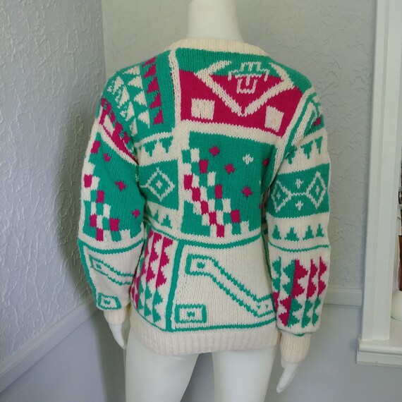 Vintage Sweater by Britches - Retro 70's Handmade… - image 3