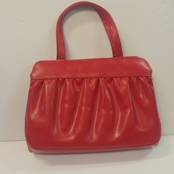 Vintage 50's Red Handbag by Designer Julius Resnic