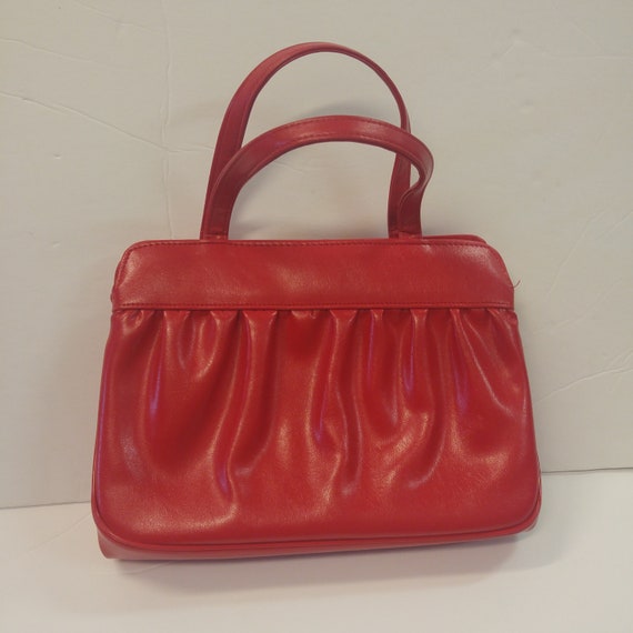 Vintage 50's Red Handbag by Designer Julius Resni… - image 2