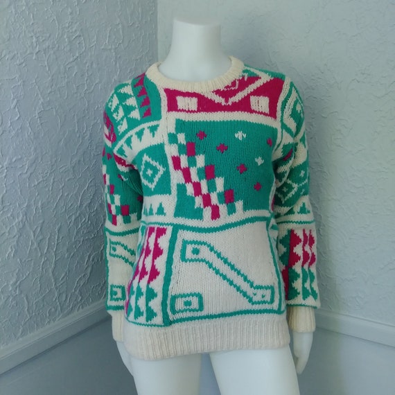 Vintage Sweater by Britches - Retro 70's Handmade… - image 1