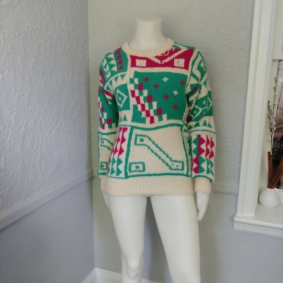 Vintage Sweater by Britches - Retro 70's Handmade… - image 7