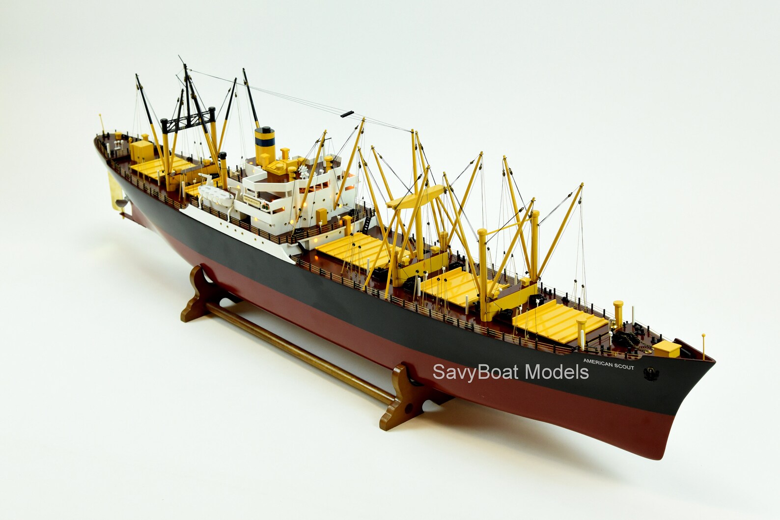 American Scout C2 Cargo Ship Wooden Ship Model 50 RC Etsy
