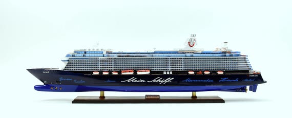 Mein Schiff 3 Cruise Ship Handmade Wooden Passenger Ship Model 44