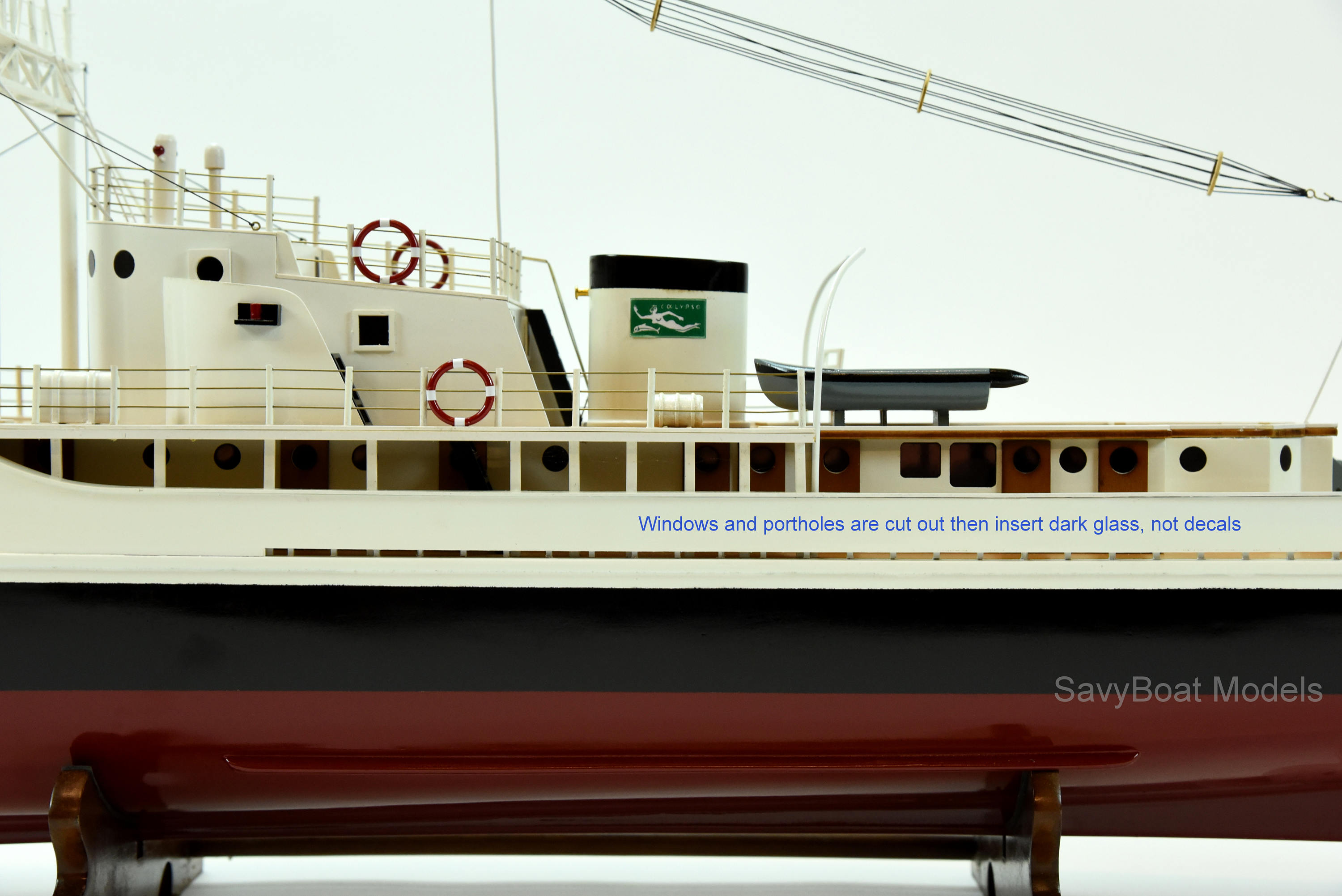 Original RV Calypso Research Vessel Handmade Wooden Ship Model Etsy