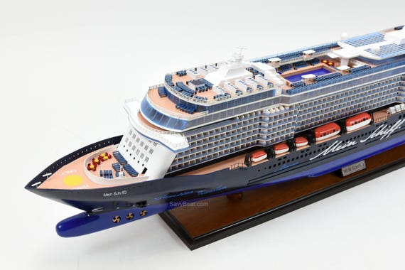 Mein Schiff 3 Cruise Ship Handmade Wooden Passenger Ship Model 44