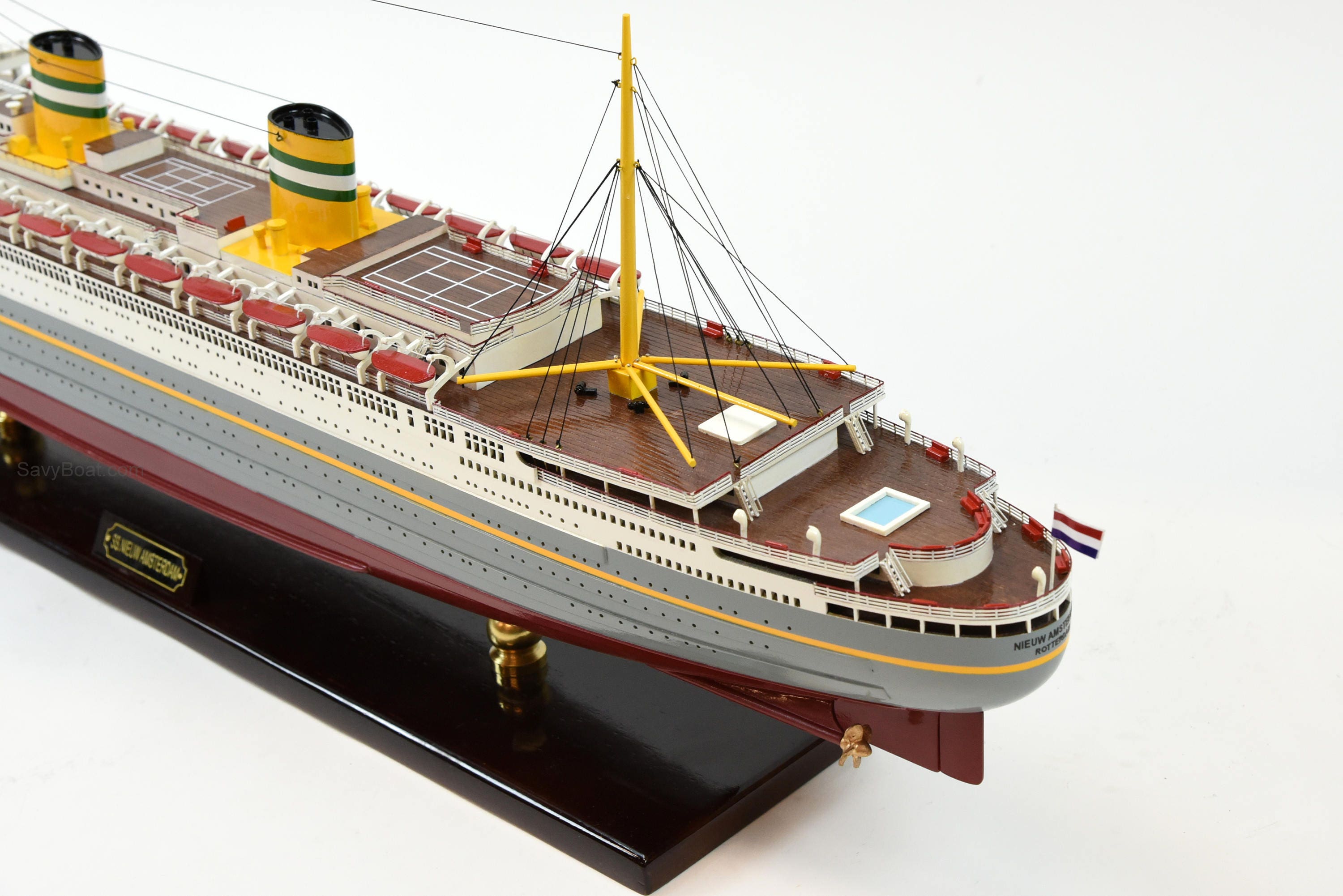 SS Nieuw Amsterdam Dutch Ocean Liner Ship Model 36.5 Etsy