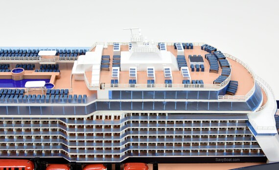 Mein Schiff 3 Cruise Ship Handmade Wooden Passenger Ship Model 44