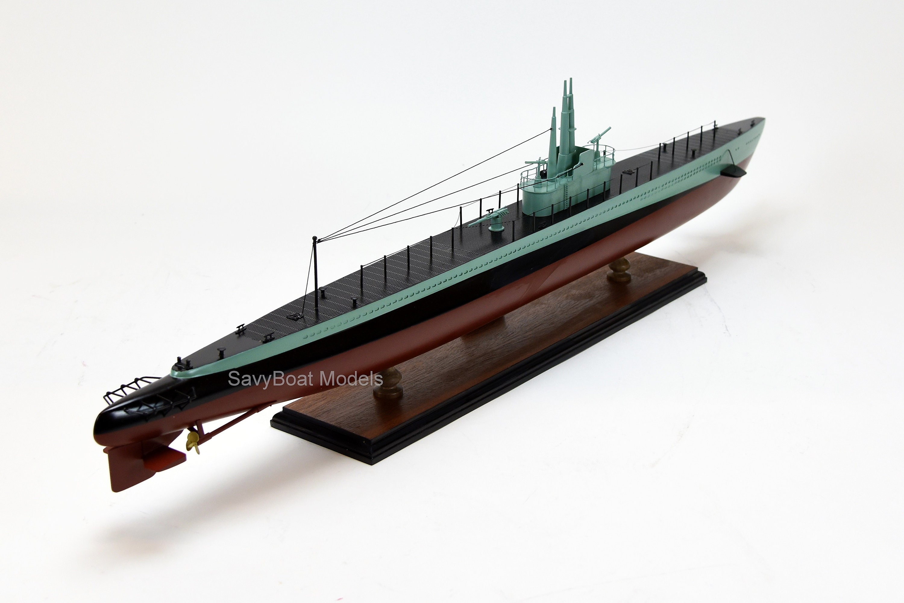 USS Balao BalaoClass Submarine Handmade Wooden Ship Model Etsy