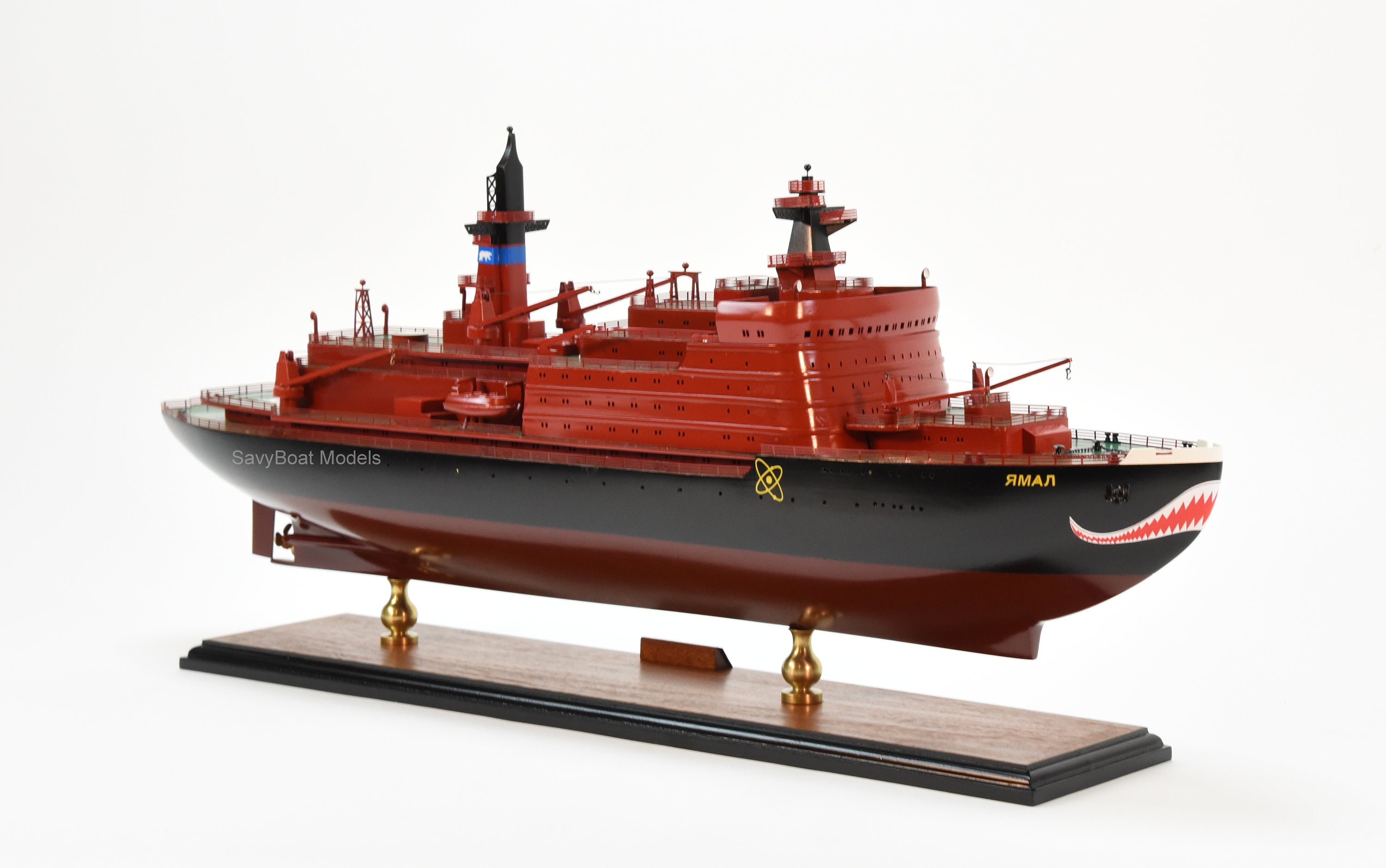 Yamal Russian Arktikaclass Nuclearpowered Icebreaker Wooden Etsy