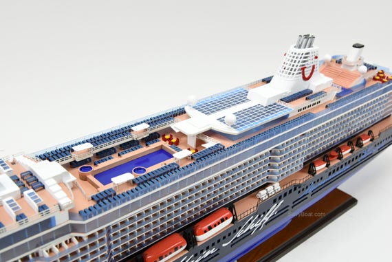 Mein Schiff 3 Cruise Ship Handmade Wooden Passenger Ship Model 44